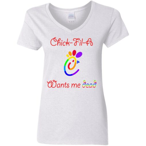 Pride chick fil a want me dead shirt $19.95