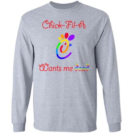 Pride chick fil a want me dead shirt $19.95