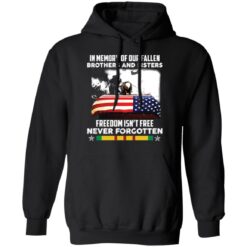 In memory of our fallen brothers and sisters freedom isn’t free never forgotten shirt $19.95 redirect05272021050555 6