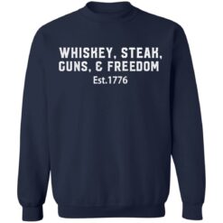 Whiskey steak guns and freedom est 1776 shirt $19.95 redirect05272021070523 7