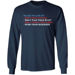 Rules to live by don’t hurt anyone don’t take their stuff shirt $19.95 redirect05272021230505 5
