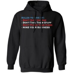 Rules to live by don’t hurt anyone don’t take their stuff shirt $19.95 redirect05272021230505 6