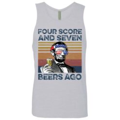 Abraham Lincoln four score and seven beers ago shirt $19.95