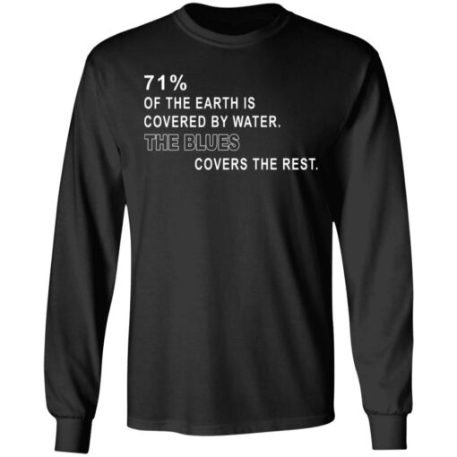 71% of the earth is covered by water the blues covers the rest shirt $19.95