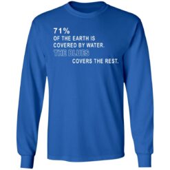 71% of the earth is covered by water the blues covers the rest shirt $19.95