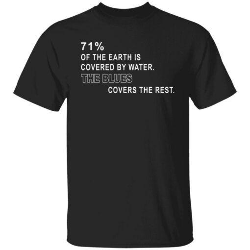 71% of the earth is covered by water the blues covers the rest shirt $19.95