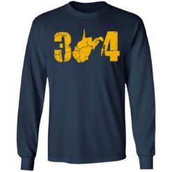 West Virginia 304 state map pride sweatshirt $19.95