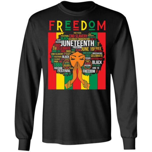 Black girl magic Juneteenth freedom end slavery shirt $19.95
