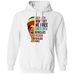 Juneteenth represents freedom for black people shirt $19.95