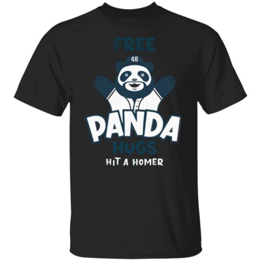 Free panda hug hit a homer shirt $19.95