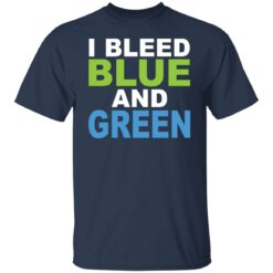 I bleed blue and green shirt $19.95