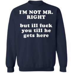 I’m not mr right but ill f*ck you till he gets here shirt $30.95