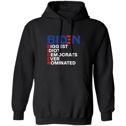 B*den idiot biggest democrats ever nominated shirt $19.95