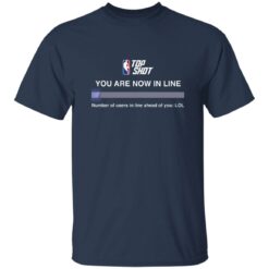 Top shot you are now in line number of users in line shirt $19.95