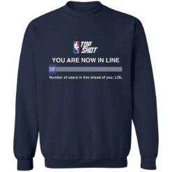 Top shot you are now in line number of users in line shirt $19.95 redirect06212021100606 7