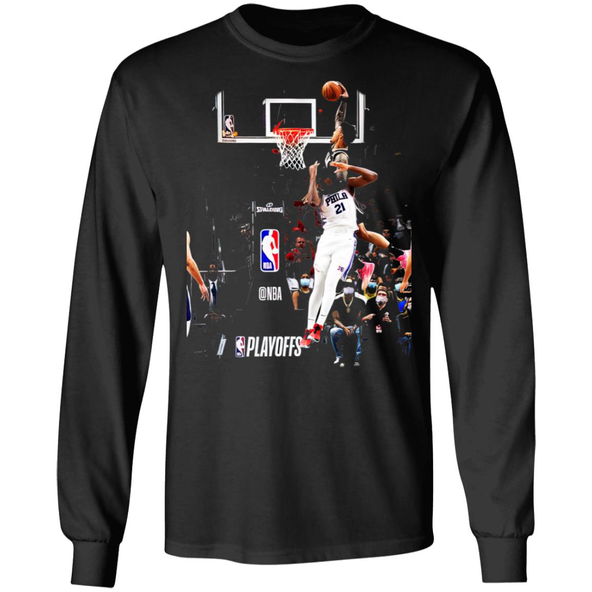 John collins dunk on Embiid by Miraidesigns | Essential T-Shirt