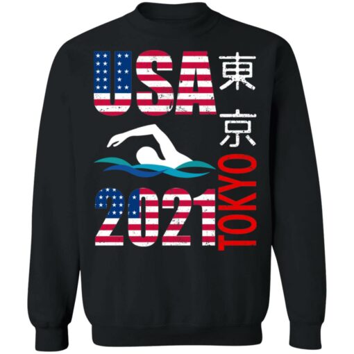 Tokyo 2021 swimming American US flag shirt $19.95 redirect06222021040646 6