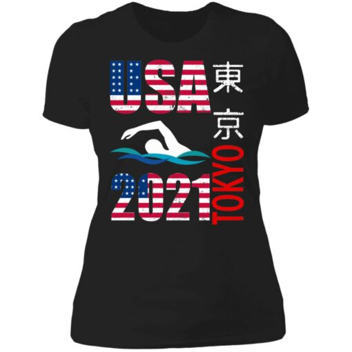 Tokyo 2021 swimming American US flag shirt $19.95 redirect06222021040646 8