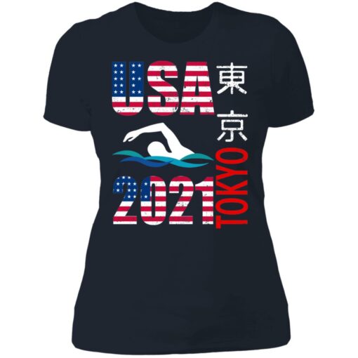Tokyo 2021 swimming American US flag shirt $19.95 redirect06222021040646 9