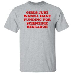 Girls just wanna have funding for scientific research shirt $19.95