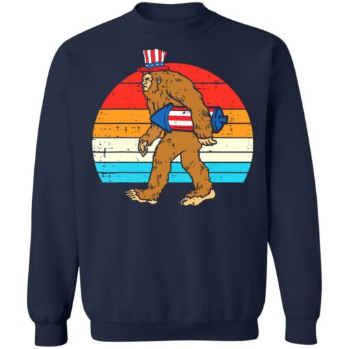 Bigfoot sasquatch firecracker american USA 4th of july shirt $19.95 redirect06232021020648 7