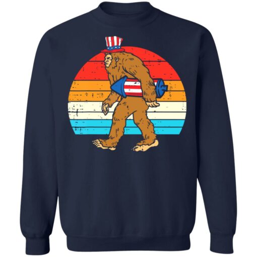 Bigfoot sasquatch firecracker american USA 4th of july shirt $19.95