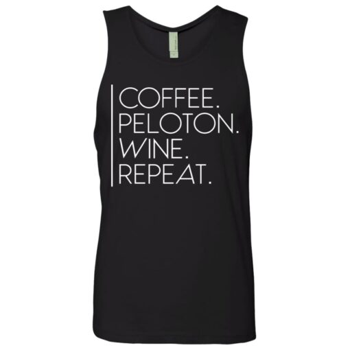 Coffee peloton wine repeat shirt $19.95