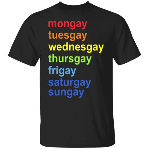 Mongay tuesgay wednesgay thursgay shirt $19.95 redirect06232021190640 10