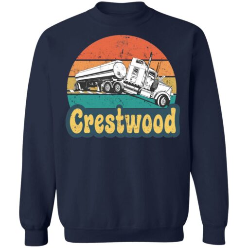 Crestwood tourism semi stuck on railroad tracks shirt $19.95