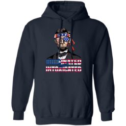 Abraham Lincoln vaccinated and intoxicated 4th of July shirt $19.95