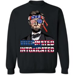 Abraham Lincoln vaccinated and intoxicated 4th of July shirt $19.95