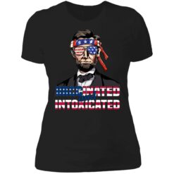 Abraham Lincoln vaccinated and intoxicated 4th of July shirt $19.95