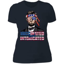 Abraham Lincoln vaccinated and intoxicated 4th of July shirt $19.95
