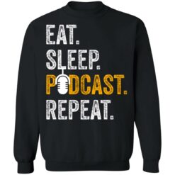 Eat sleep podcast pepeat shirt $19.95 redirect06282021000647 6
