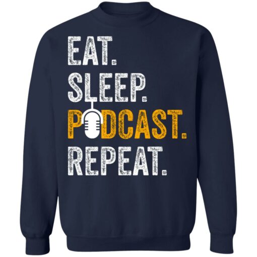 Eat sleep podcast pepeat shirt $19.95 redirect06282021000647 7