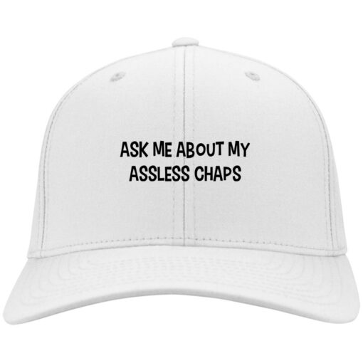 Ask me about my assless chaps hat, cap $24.75 redirect06302021030636 1