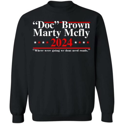 Doc Brown Marty Mcfly 2024 shirt $19.95