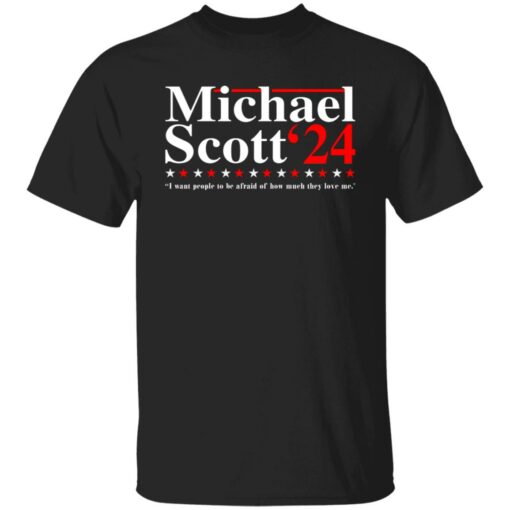 Michael Scott 2020 i want people to be afraid shirt $19.95