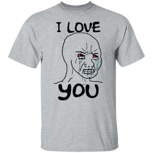 Simp i love you funny crying wojak meme shirt $19.95