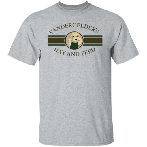 Dolly vandergelders hay and feed shirt $19.95