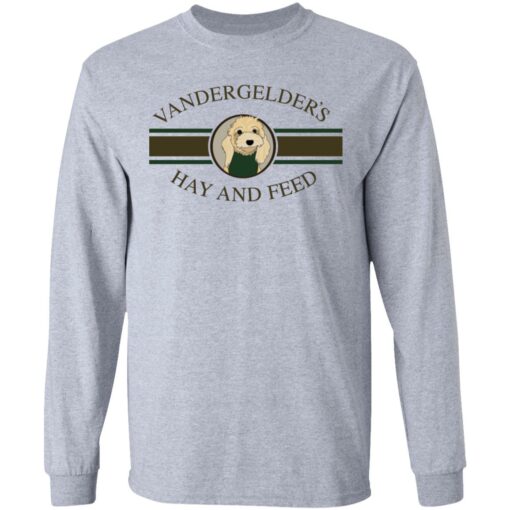 Dolly vandergelders hay and feed shirt $19.95