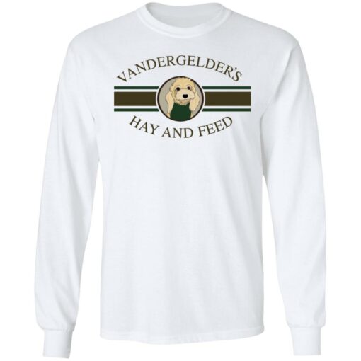 Dolly vandergelders hay and feed shirt $19.95