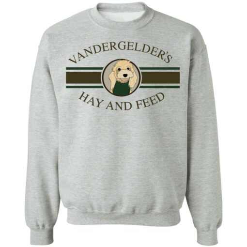 Dolly vandergelders hay and feed shirt $19.95