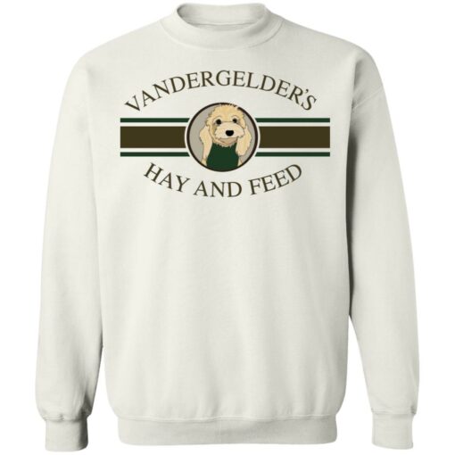 Dolly vandergelders hay and feed shirt $19.95