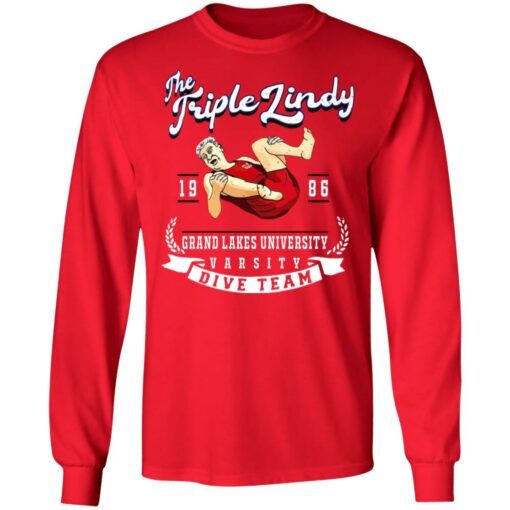 The Triple Lindy grand lakes university shirt $19.95