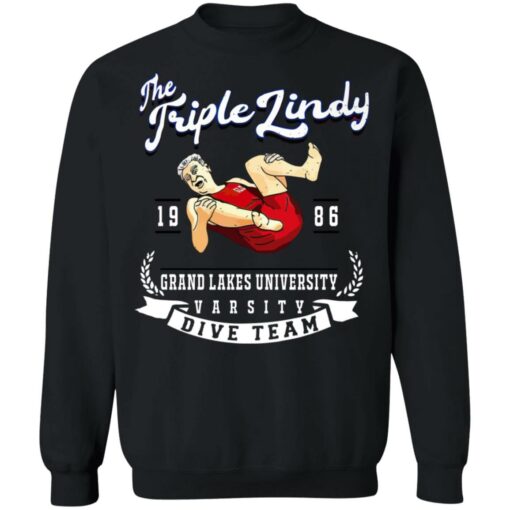 The Triple Lindy grand lakes university shirt $19.95