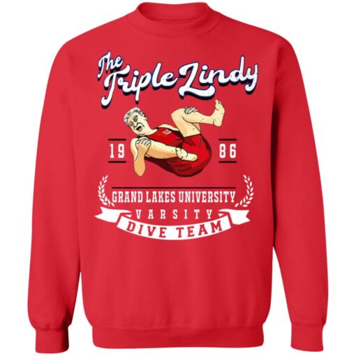 The Triple Lindy grand lakes university shirt $19.95