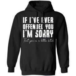 If i've ever offended you i'm sorry that you're a little bitch shirt $19.95