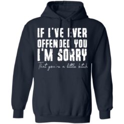 If i've ever offended you i'm sorry that you're a little bitch shirt $19.95