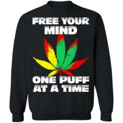 Cannabis free your mind one puff at a time shirt $19.95